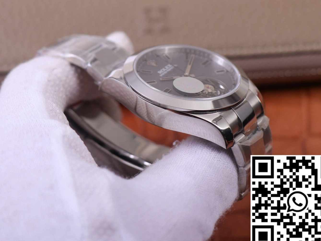 JB watch Label Milgauss Noir 116400 case Replica Factory Design Base LNT01HS-001 Silver Rolex 1126